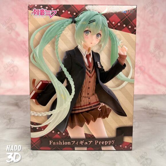 Hatsune Miku Preppy Miku Fashion Figure Prep Miku Ver. TAITO Prize Japan NEW - Picture 3 of 7